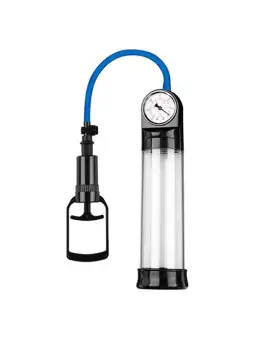 BOMBA PARA O PÉNIS COM MEDIDOR PRESSURE TOUCH PUSH TRANSPARENTE