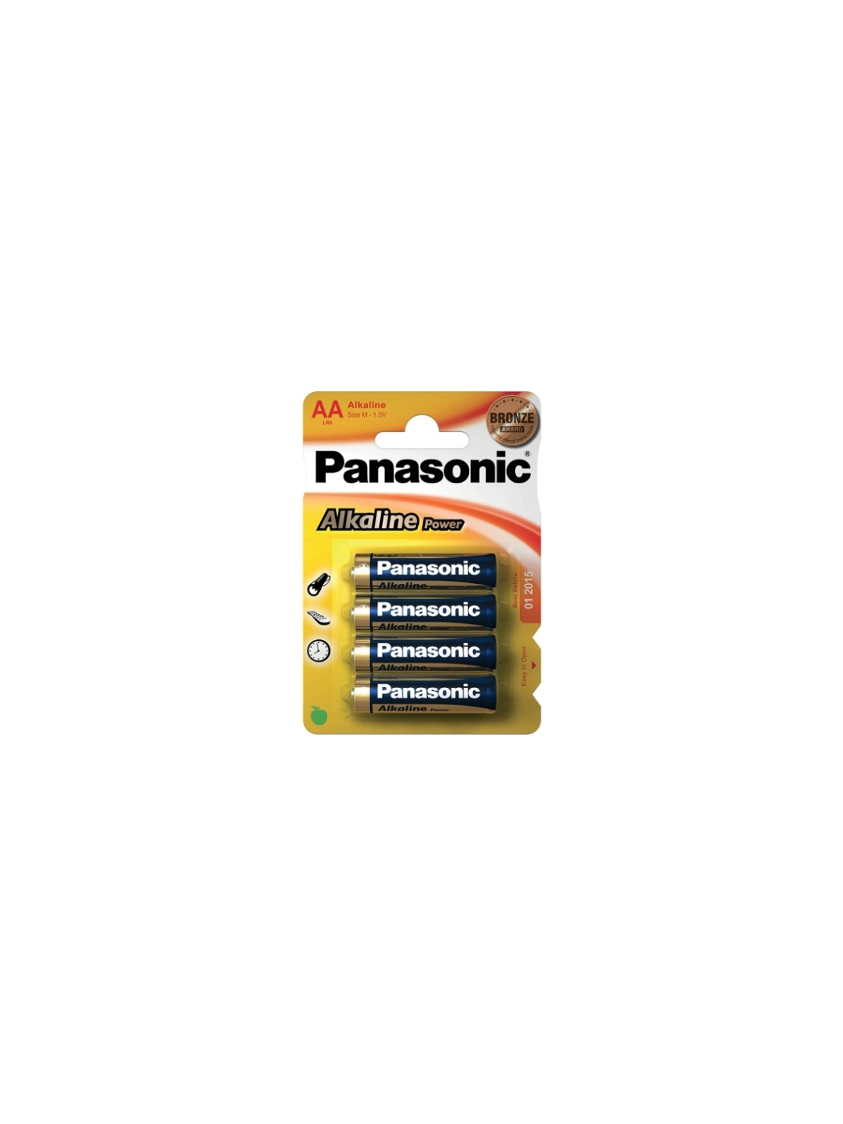 4 PILHAS AA ALCALINAS PANASONIC