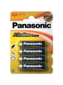 4 PILHAS AA ALCALINAS PANASONIC