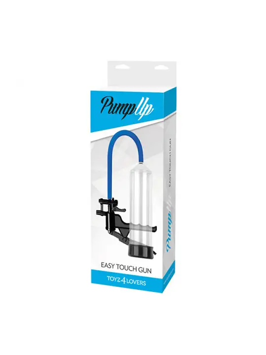 BOMBA PARA O PÉNIS COM PUNHO EASY TOUCH GUN TRANSPARENTE