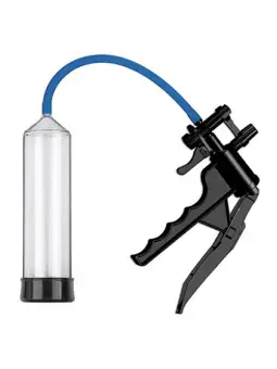 BOMBA PARA O PÉNIS COM PUNHO EASY TOUCH GUN TRANSPARENTE