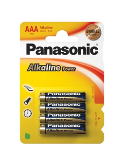 4 PILHAS AAA ALCALINAS PANASONIC