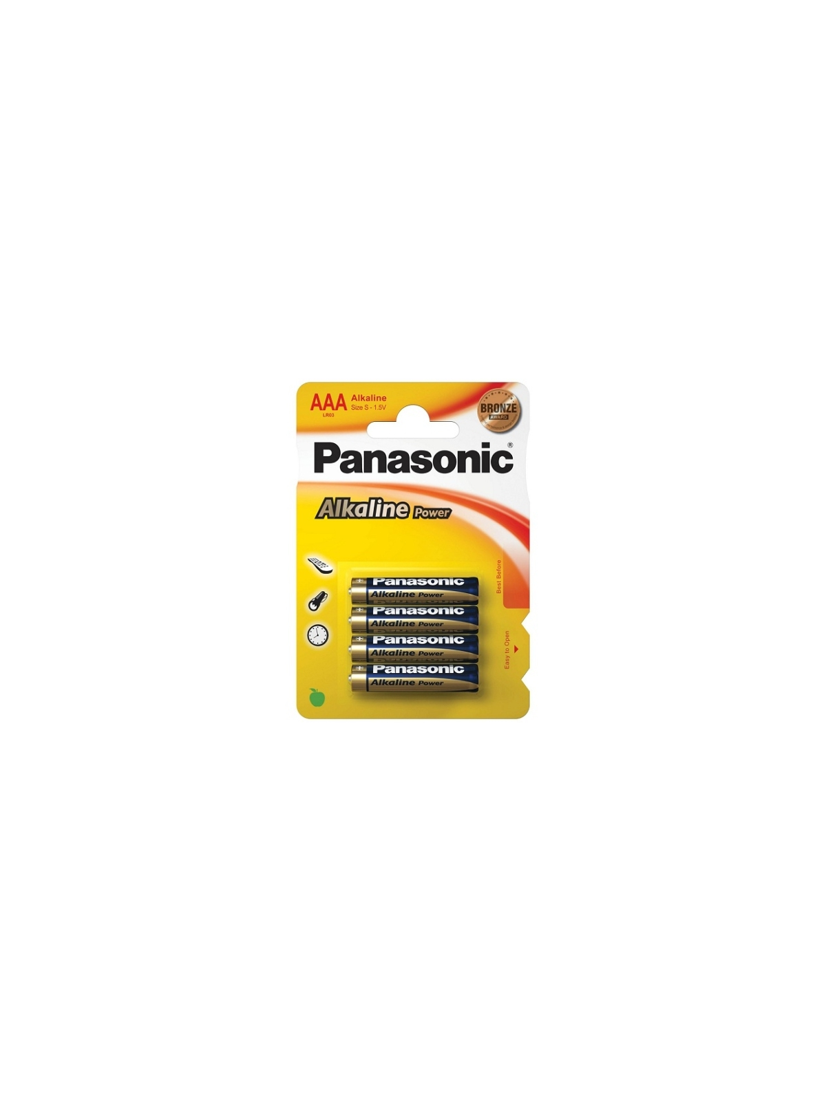 4 PILHAS AAA ALCALINAS PANASONIC