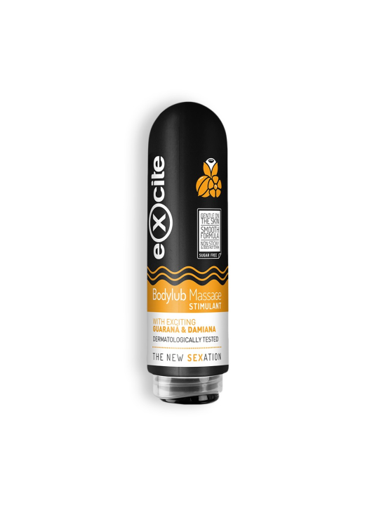 GEL DE MASSAGEM EXCITE BODYLUBE DE GUARANÁ E DAMIANA 200ML
