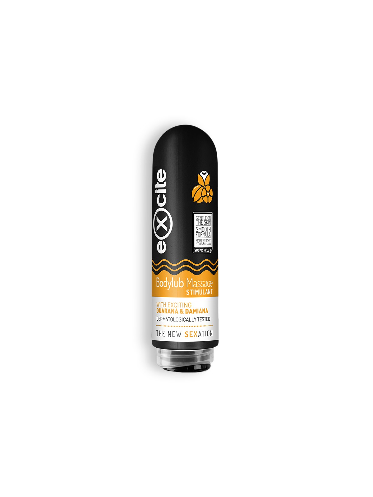 GEL DE MASSAGEM EXCITE BODYLUBE DE GUARANÁ E DAMIANA 200ML