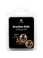 BOLAS LUBRIFICANTES BEIJÁVEIS BRAZILIAN BALLS SABOR A CHOCOLATE 2 x 4GR