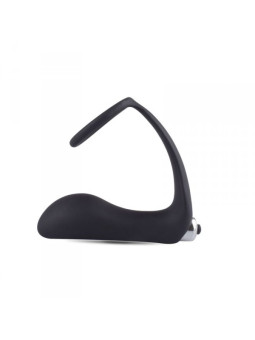 PLUG ANAL VIBRATÓRIO COM ANEL P-RING DARK SIDE PRETO