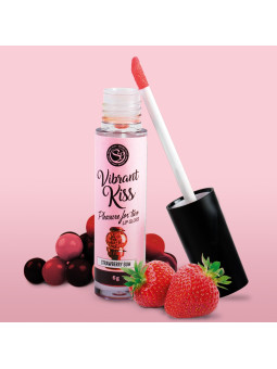 LIP GLOSS DE PASTILHA DE MORANGO VIBRANT KISS 6GR