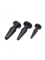 CONJUNTO DE 3 PLUGS ANAIS TIMELESS ANAL PLUGS PRETOS