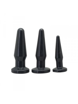 CONJUNTO DE 3 PLUGS ANAIS TIMELESS ANAL PLUGS PRETOS