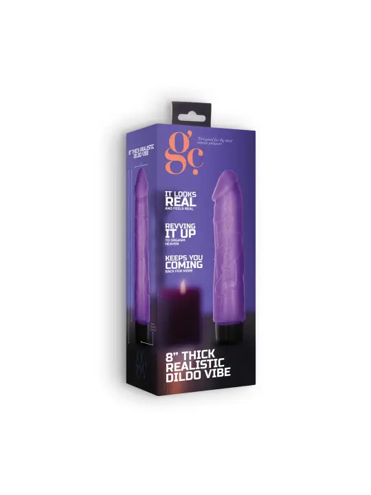 VIBRADOR REALÍSTICO 8" THICK VIBE GC ROXO VIBRADOR REALÍSTICO 8" THICK VIBE GC ROXO