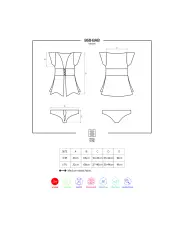 CAMISA DE NOITE E TANGA 868-BAB OBSESSIVE