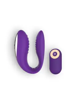 VIBRADOR RECARREGÁVEL COM COMANDO PARA CASAL ROXO TOYZ4LOVERS