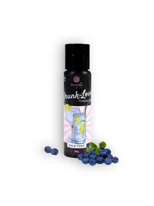 BÁLSAMO LUBRIFICANTE SABOR GIN TÓNICO DRUNK IN LOVE SECRET PLAY 60ML