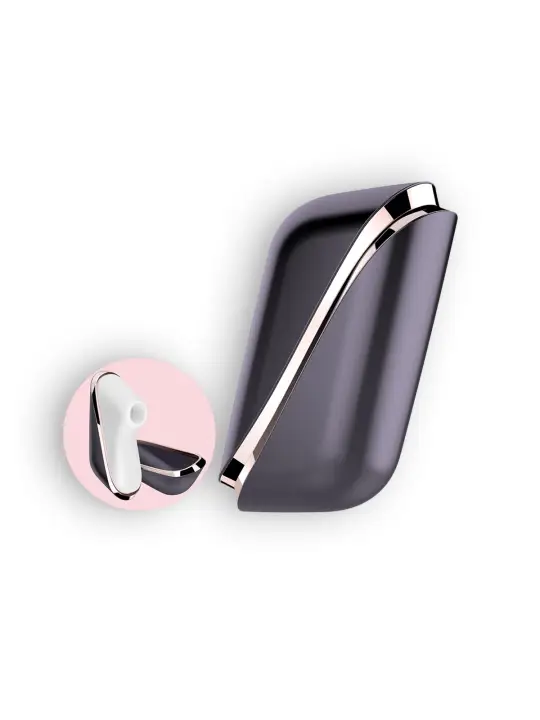 ESTIMULADOR DE CLITÓRIS PRO TRAVELER COM VIBRAÇÃO E CARREGADOR USB SATISFYER