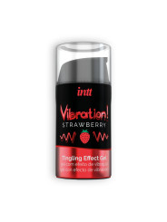 GEL COM VIBRAÇÃO VIBRATION MORANGO INTT 15ML