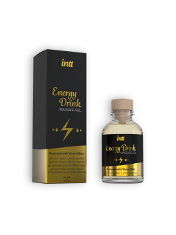 GEL DE MASSAGEM COM SABOR A BEBIDA ENERGÉTICA INTT 30ML