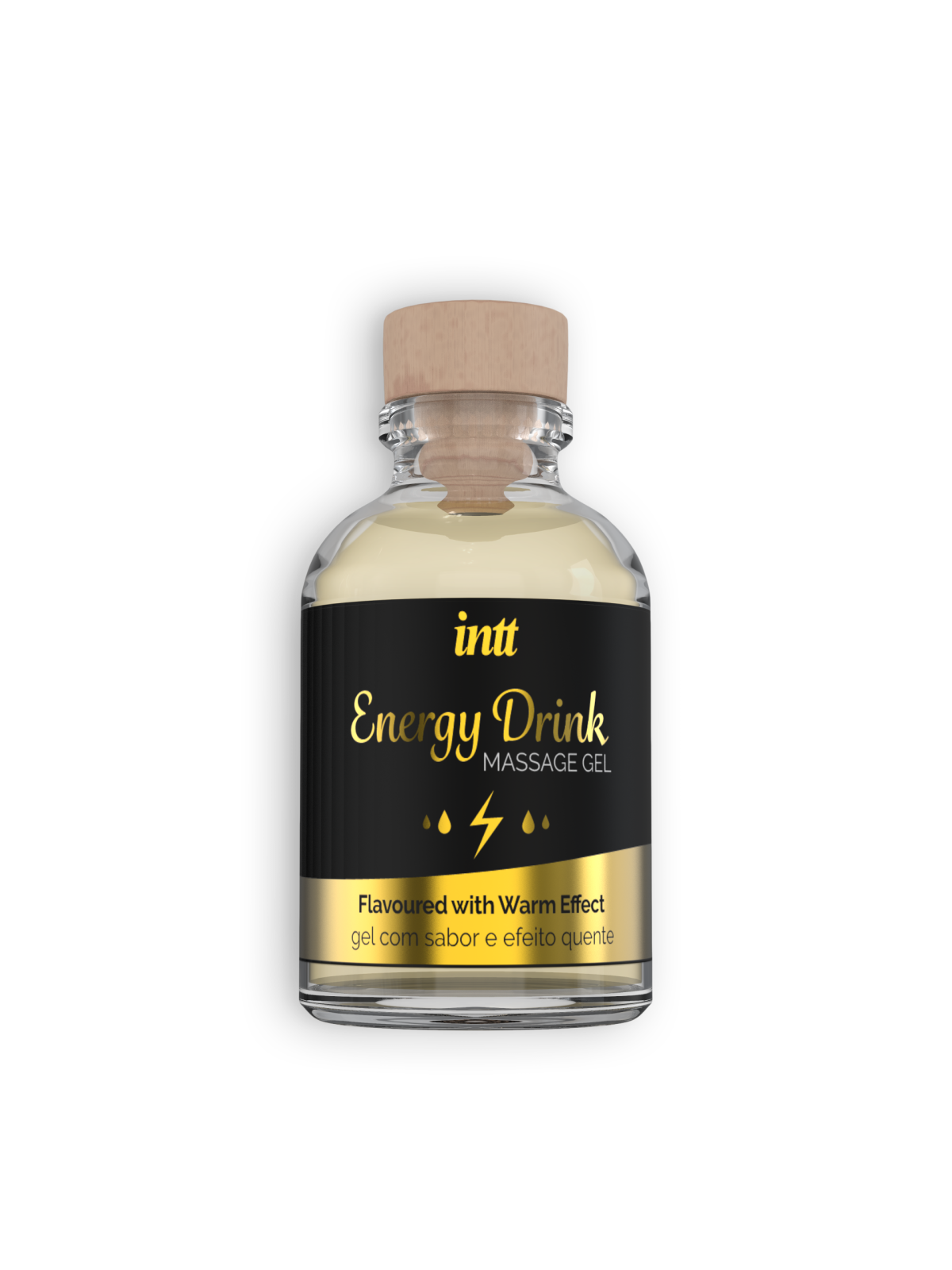 GEL DE MASSAGEM COM SABOR A BEBIDA ENERGÉTICA INTT 30ML