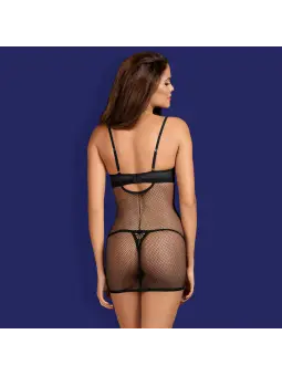 CAMISA DE NOITE E TANGA REDELLA OBSESSIVE PRETA