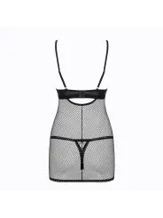 CAMISA DE NOITE E TANGA REDELLA OBSESSIVE PRETA