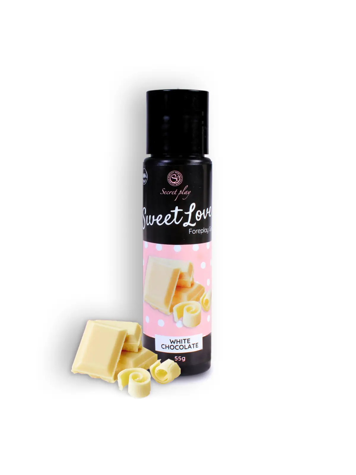 GEL LUBRIFICANTE COM SABOR A CHOCOLATE BRANCO SWEET LOVE SECRET PLAY 60ML