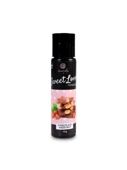 GEL LUBRIFICANTE COM SABOR A CHOCOLATE E AVELÃS SWEET LOVE SECRET PLAY 60ML