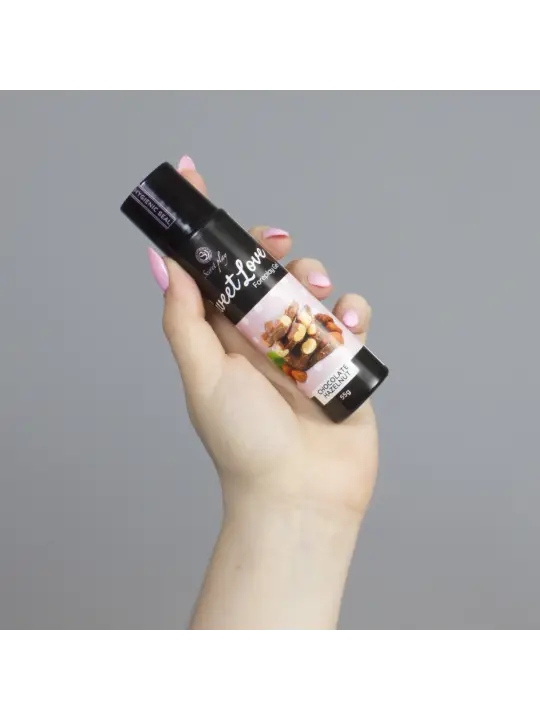 GEL LUBRIFICANTE COM SABOR A CHOCOLATE E AVELÃS SWEET LOVE SECRET PLAY 60ML