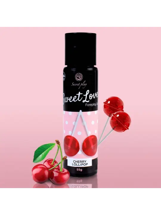 GEL LUBRIFICANTE COM SABOR A CHUPA DE CEREJA SWEET LOVE SECRET PLAY 60ML GEL LUBRIFICANTE COM SABOR A CHUPA DE CEREJA SWEET LOVE SECRET PLAY 60ML