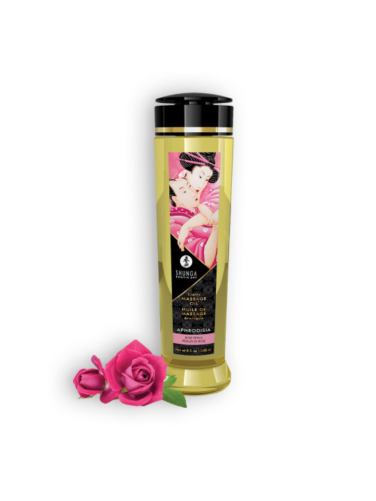 ÓLEO DE MASSAGEM SHUNGA APHRODISIA ROSA 240ML