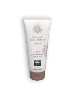 LUBRIFICANTE E GEL DE MASSAGEM 2 EM 1 SILKY TOUCH SHIATSU™ 200ML