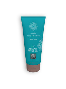 LUBRIFICANTE E GEL DE MASSAGEM 2 EM 1 ÂMBAR SHIATSU™ 200ML