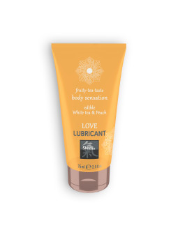 LUBRIFICANTE BEIJÁVEL LOVE FRUITY TEA COM SABOR A CHÁ BRANCO E PÊSSEGO SHIATSU™ 75ML