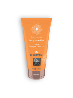 LUBRIFICANTE BEIJÁVEL LOVE FRUITY TEA COM SABOR A CHÁ VERDE E MANGA SHIATSU™ 75ML