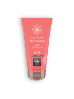 LUBRIFICANTE BEIJÁVEL LOVE BERRY BOOST COM SABOR A ACEROLA E CEREJA SHIATSU™ 75ML