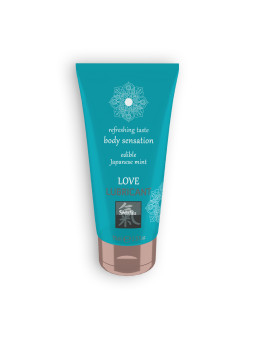 LUBRIFICANTE BEIJÁVEL LOVE LUBRICANT COM SABOR A MENTA JAPONESA SHIATSU™ 75ML