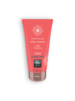 LUBRIFICANTE BEIJÁVEL LOVE LUBRICANT COM SABOR A MORANGO SHIATSU™ 75ML
