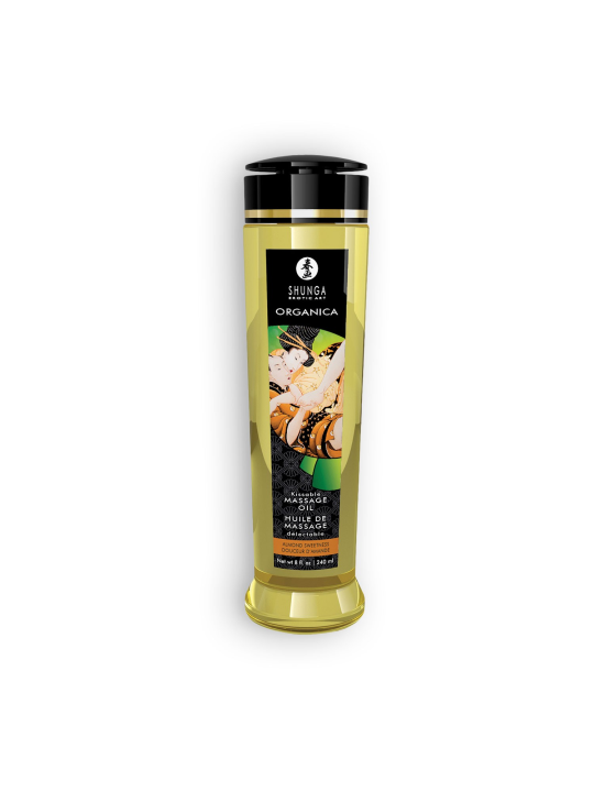 ÓLEO DE MASSAGEM BEIJÁVEL SHUNGA ORGANICA AMÊNDOA DOCE 240ML