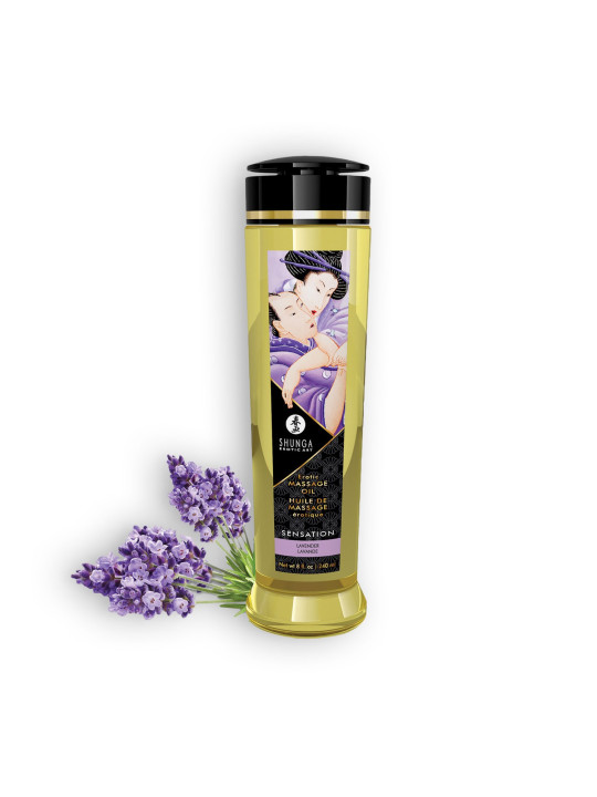 ÓLEO DE MASSAGEM SHUNGA SENSATION LAVANDA 240ML