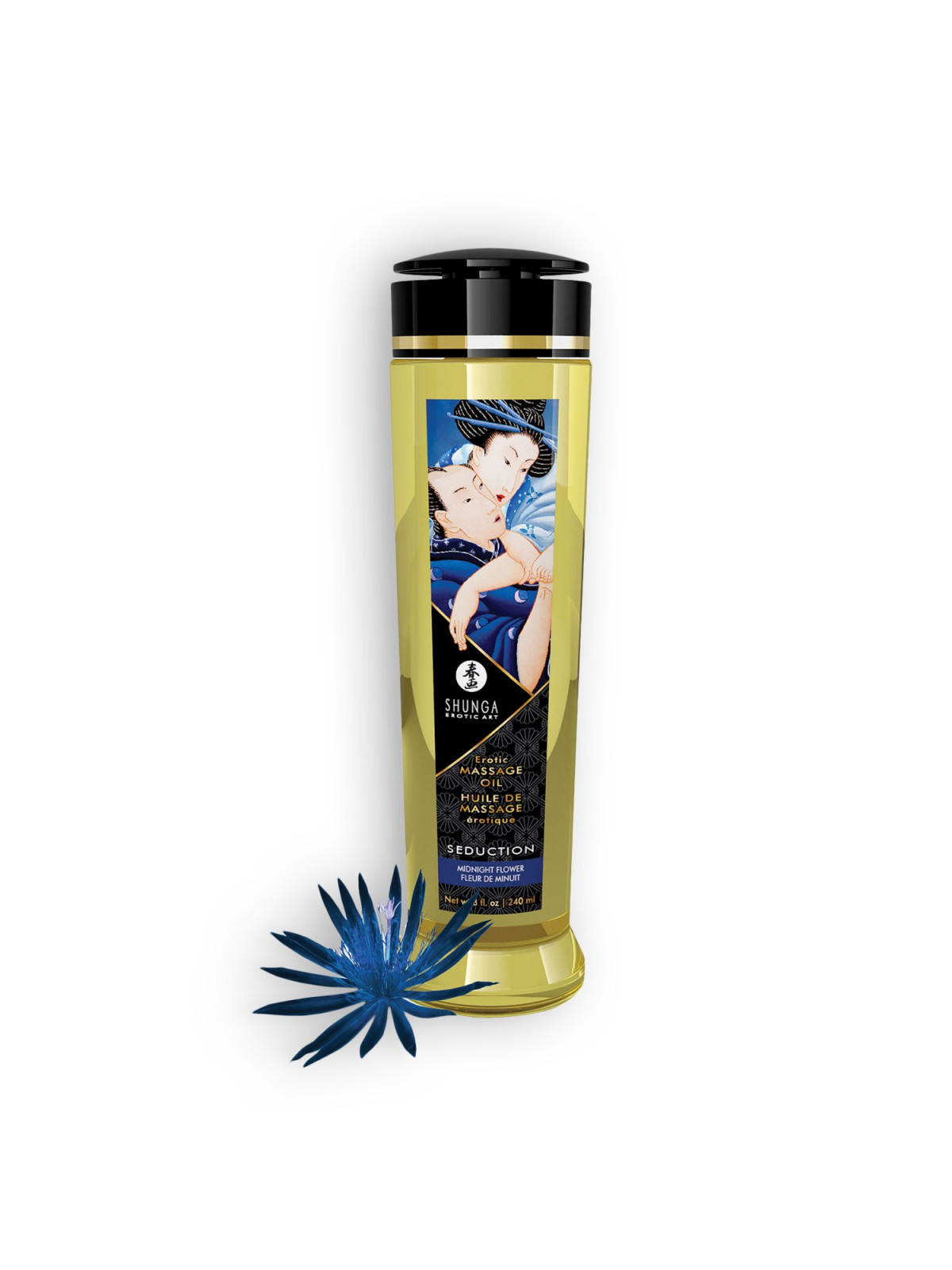 ÓLEO DE MASSAGEM SHUNGA SEDUCTION MIDNIGHT FLOWER 240ML