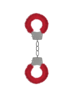 ALGEMAS COM PELUCHE PLEASURE FURRY HANDCUFFS VERMELHAS