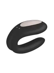 VIBRADOR DOUBLE JOY COM APP SATISFYER PRETO