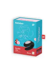 VIBRADOR DOUBLE JOY COM APP SATISFYER PRETO