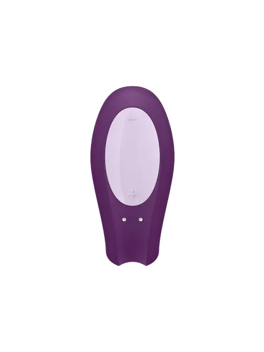 VIBRADOR DOUBLE JOY COM APP SATISFYER ROXO
