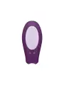 VIBRADOR DOUBLE JOY COM APP SATISFYER ROXO