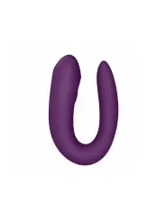 VIBRADOR DOUBLE JOY COM APP SATISFYER ROXO