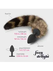 PLUG ANAL COM CAUDA FOXY DELIGHT SILICONE CRUSHIOUS