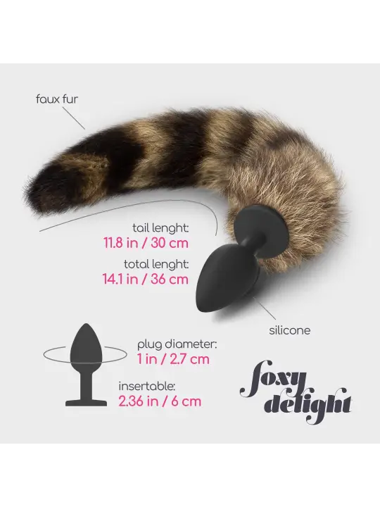 PLUG ANAL COM CAUDA FOXY DELIGHT SILICONE CRUSHIOUS