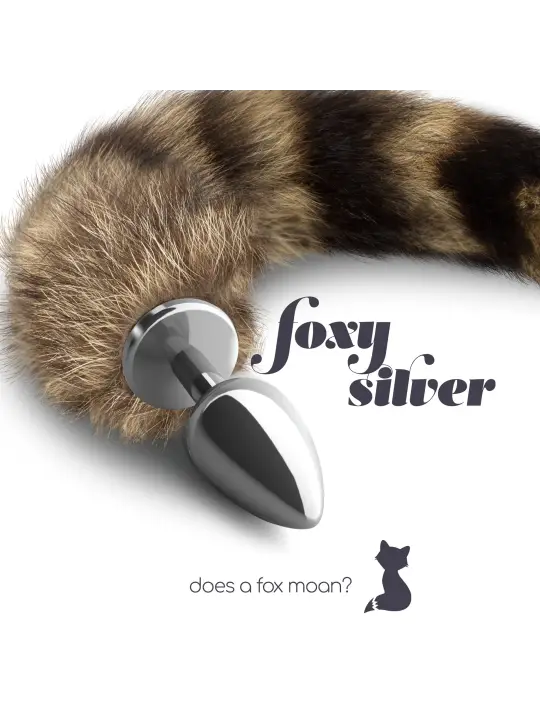 PLUG ANAL COM CAUDA FOXY SILVER METAL CRUSHIOUS