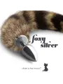 PLUG ANAL COM CAUDA FOXY SILVER METAL CRUSHIOUS