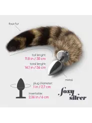 PLUG ANAL COM CAUDA FOXY SILVER METAL CRUSHIOUS